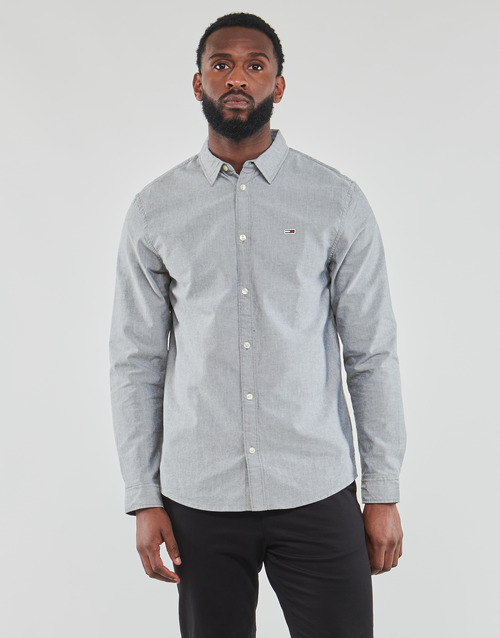 Tommy Jeans - TJM CLASSIC OXFORD SHIRT - Gris foncé