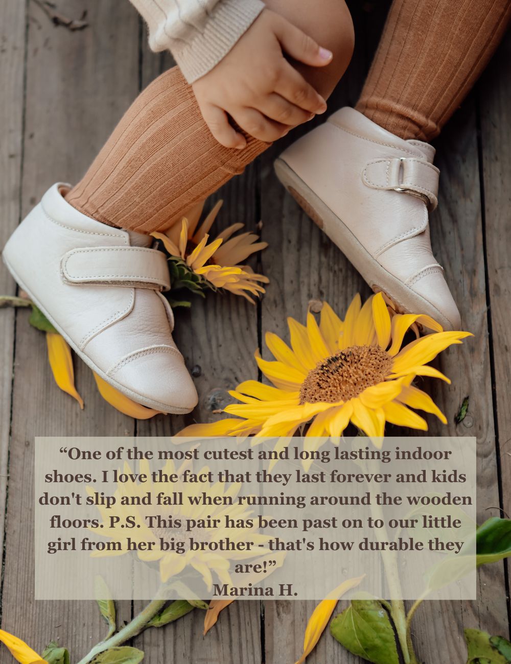 Shoe with Velcro - Cream
