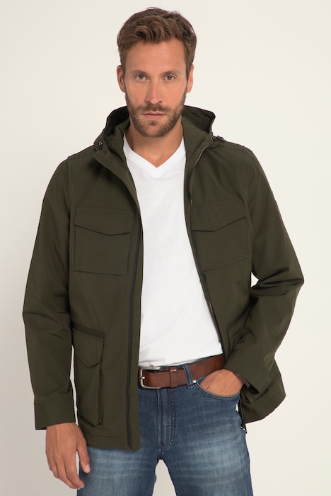 Fieldjacket, Ripstop, Kapuze, viele Taschen