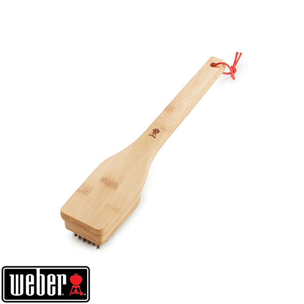 Brosse de nettoyage de 30 cm avec poignée bambou Weber