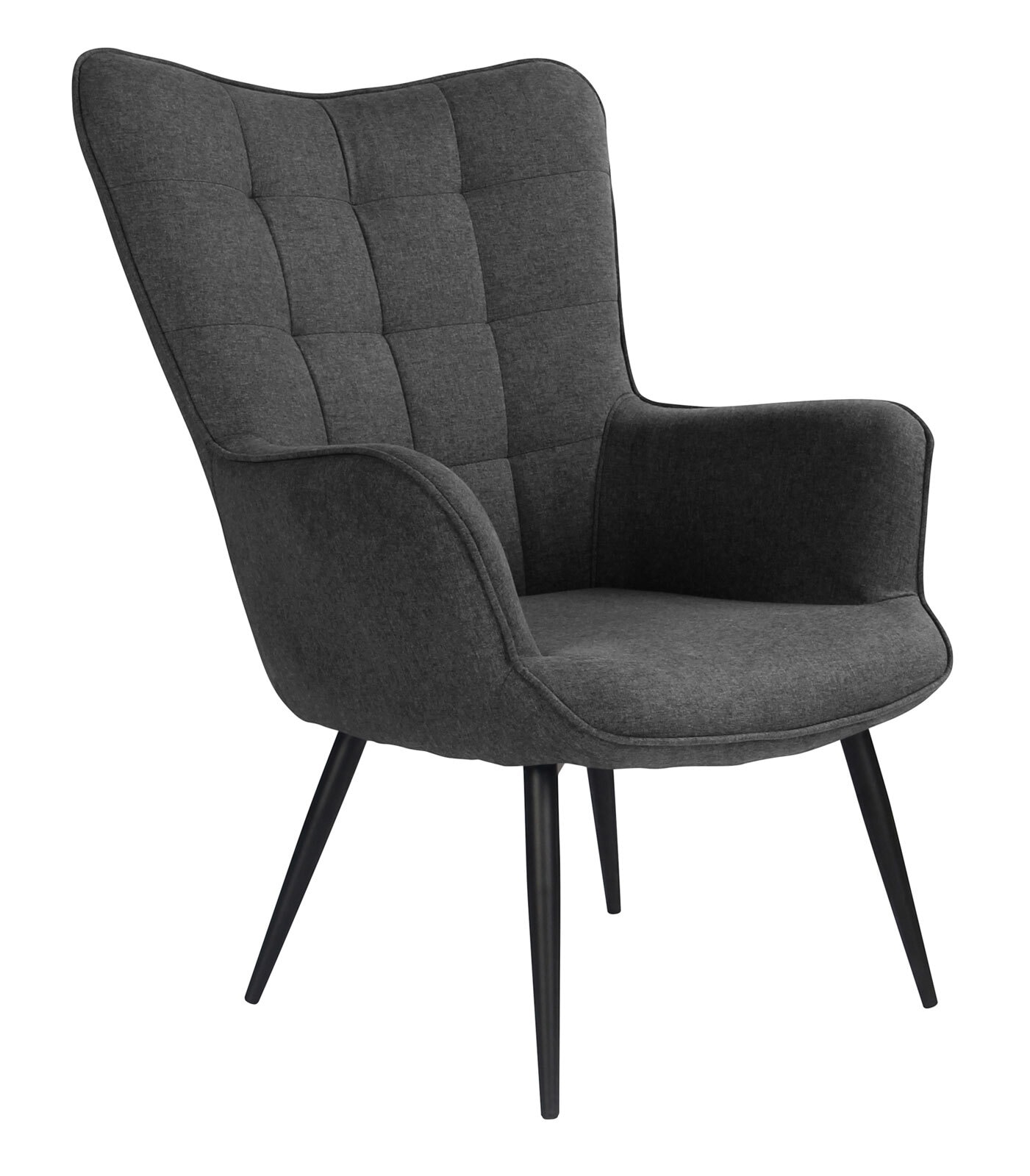 Cocktailsessel BENNO grau/ schwarz