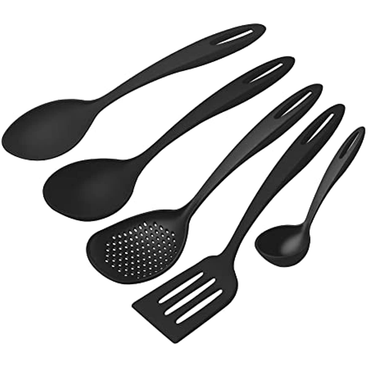 Jogo de Utens&iacute;lios Tramontina Ability em Nylon Preto 05 Pe&ccedil;as