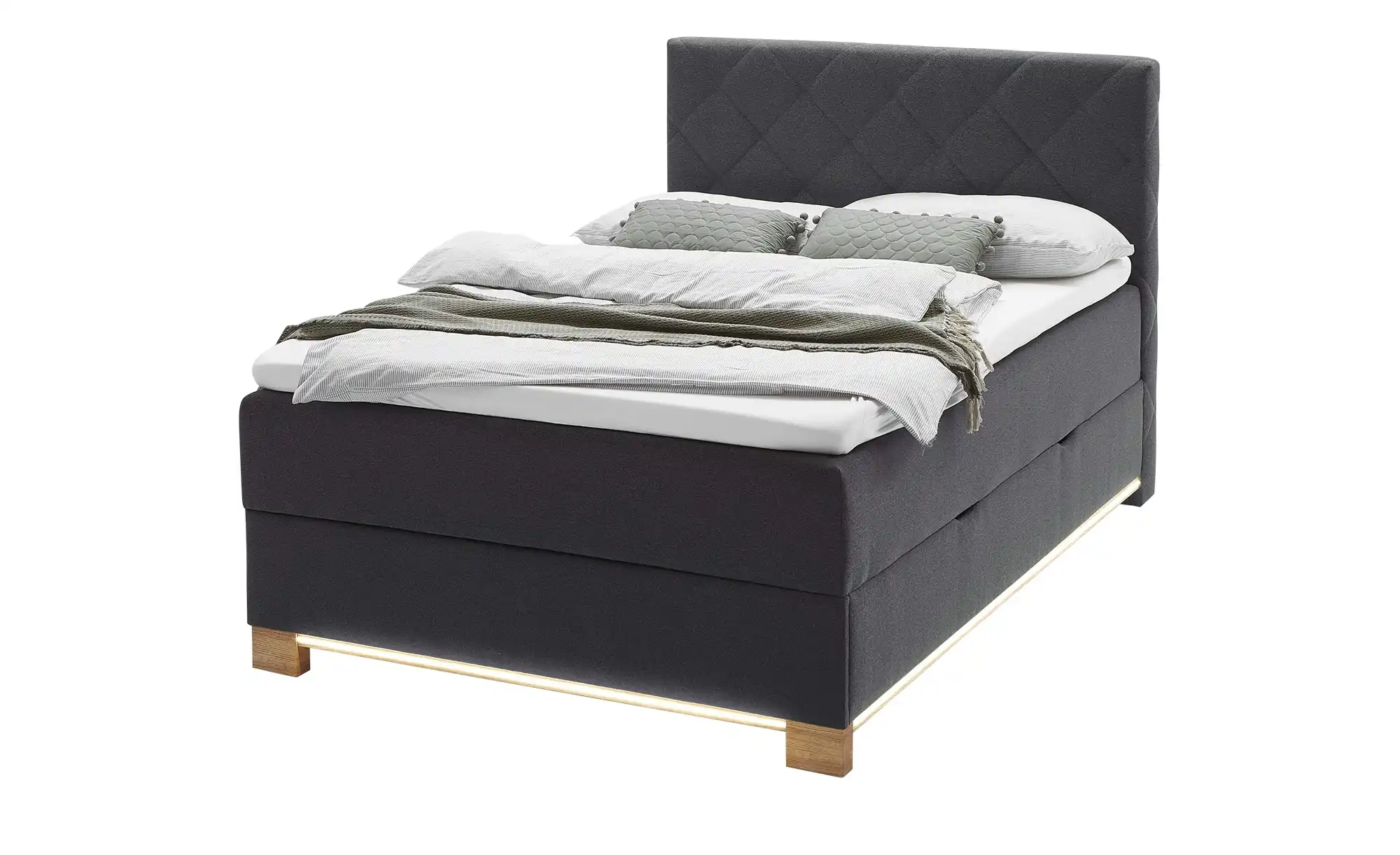 Boxspringbett USB-Anschluss & LED- Beleuchtung  Clara