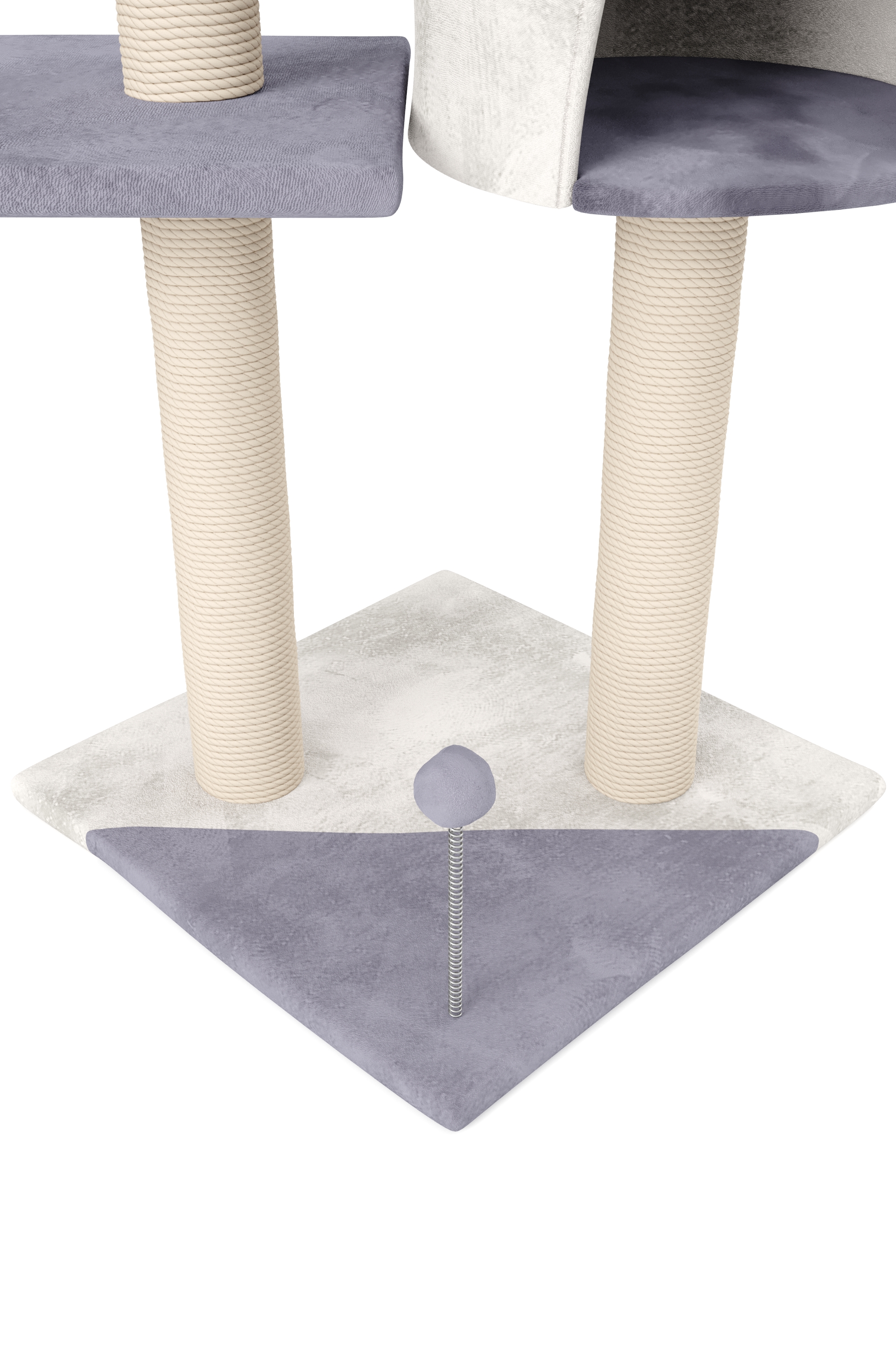 Katzenbaum LILU 112 cm grau