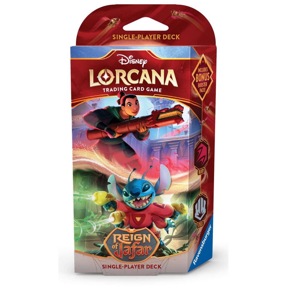 Disney Lorcana TCG Reign of Jafar starter deck Mulan & Stitch