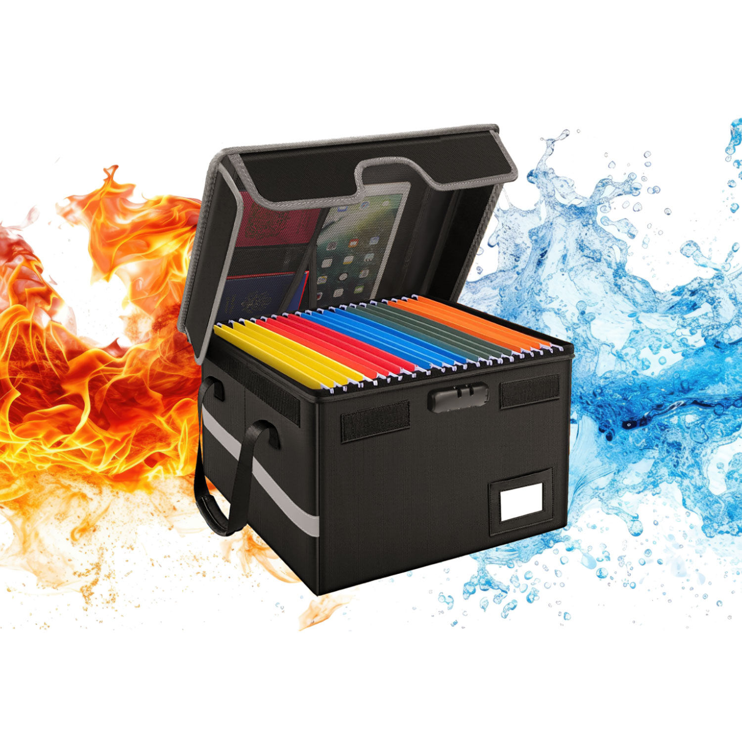 Feuerfeste und wasserresistente Dokumentenbox