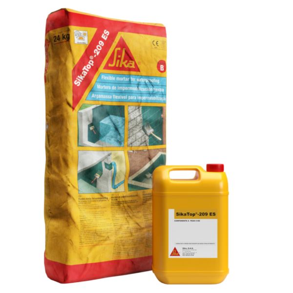 Sika Argamassa de Impermeabilização Flexível Bicomponente Sikatop 209 Es P/ Piscinas (a b)