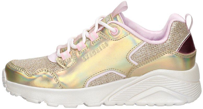 Skechers Uno Lite - Metallic Pops goudkleur