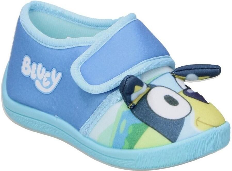 Leomil Bluey Pantoffels kinderen voor Bingo en Bluey Sloffen kind met klittenbandsluiting Schoenen van Blauw