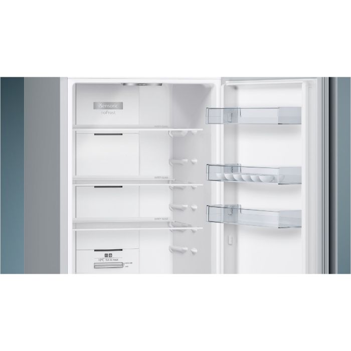Siemens Kühl- Gefrierkombination iQ300 KG39N2LEC Edelstahl-Look