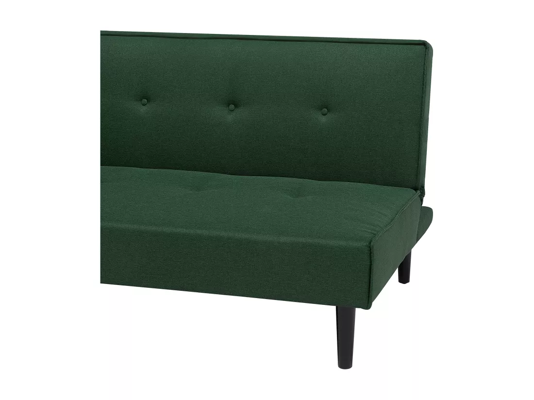 Canapé convertible 3 places en tissu vert foncé VISBY