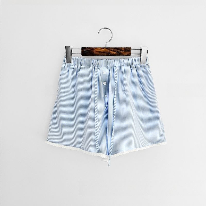 Tulstrix - Shorts met trekkoord en kanten rand
