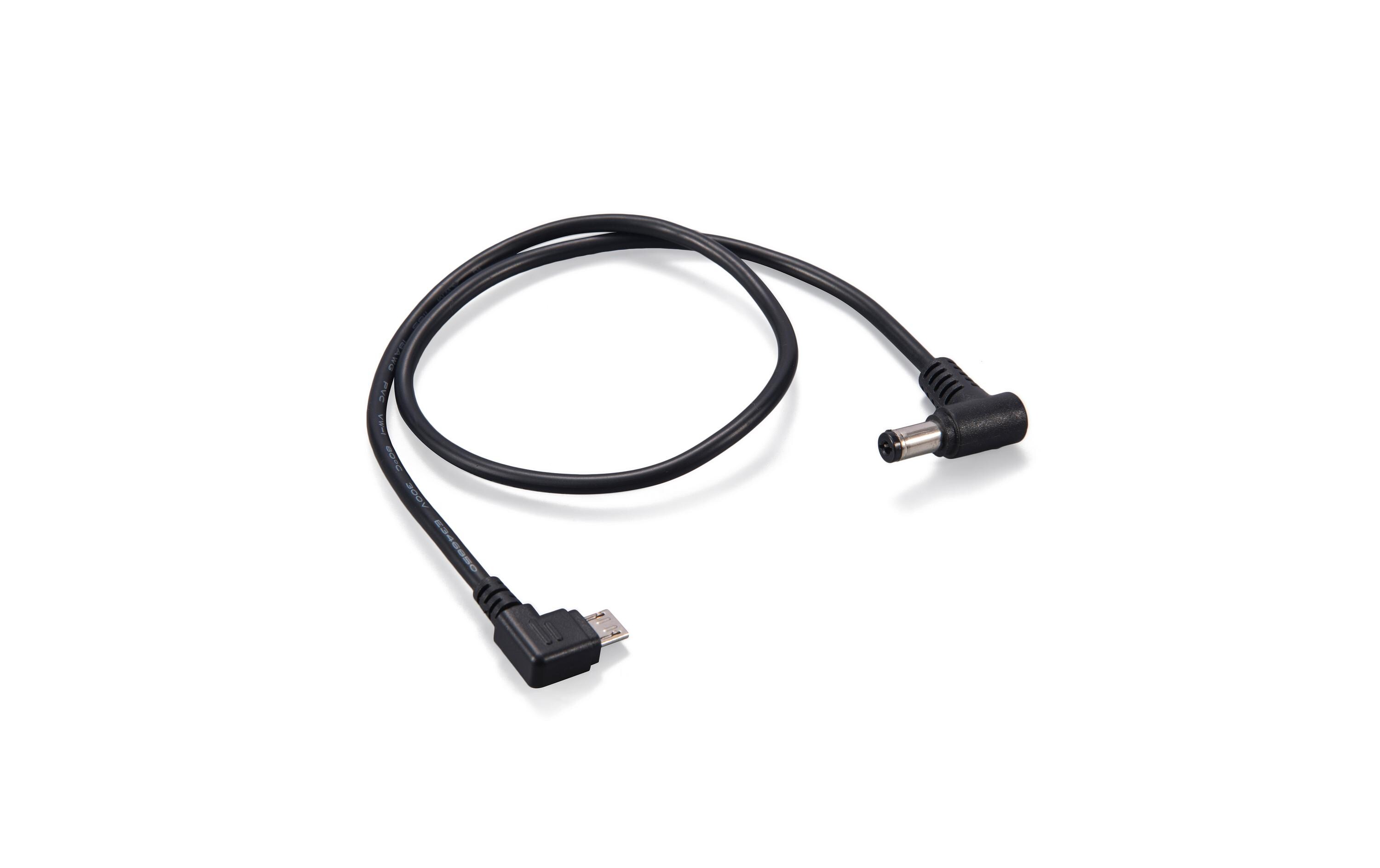 Kabel Nucleus-Nano Motor Power CableMicro-USB auf 90 Grad 2.1 mm DC Stromkabel