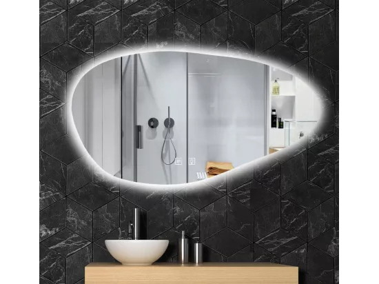 MIROIR LED REA CLOUD A CHROME