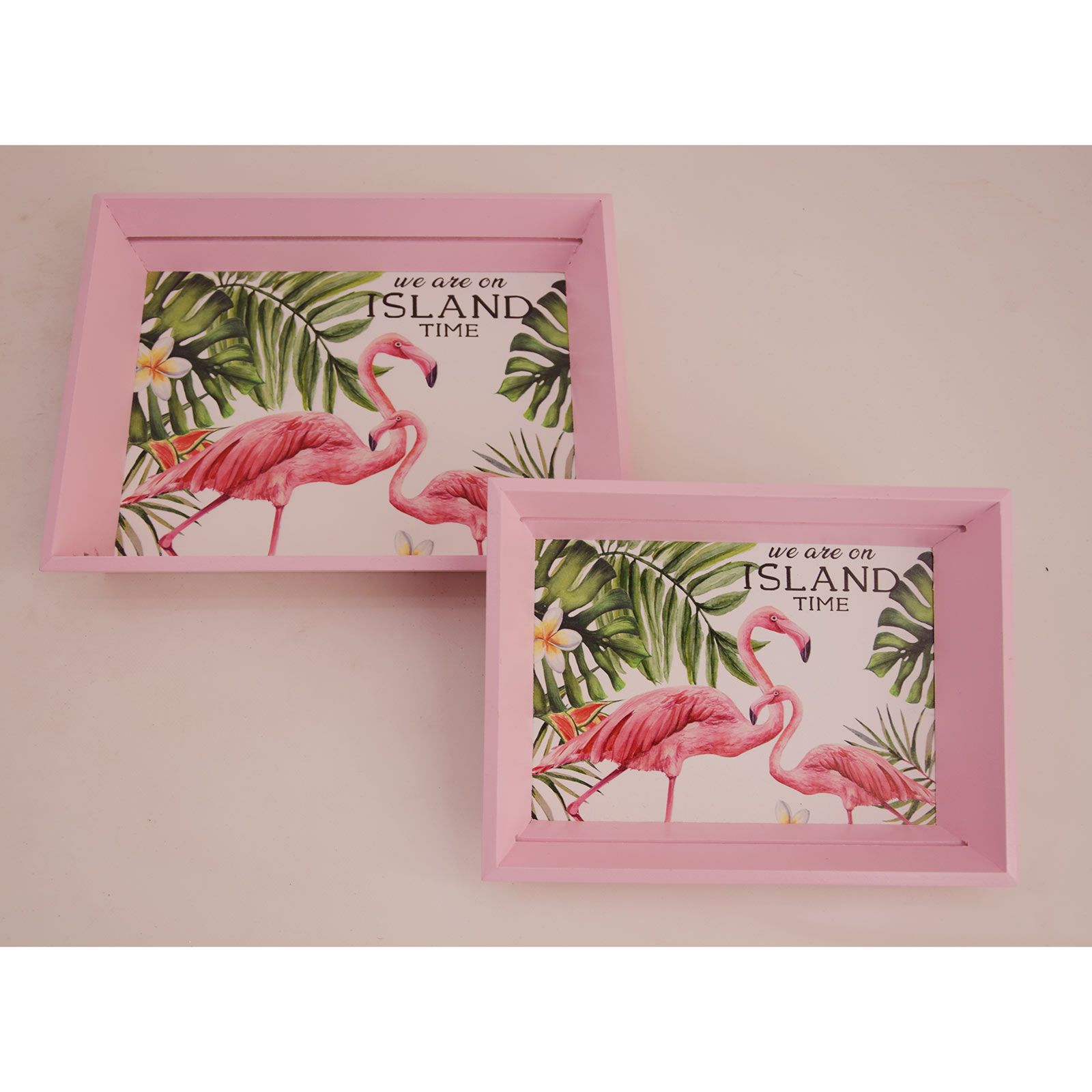 Tablett - Flamingo - Holz - 24 cm