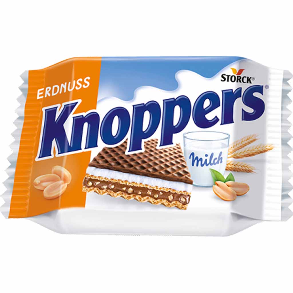 24x Knoppers Schnitte Erdnuss je 25g = 600g MHD:1.9.25