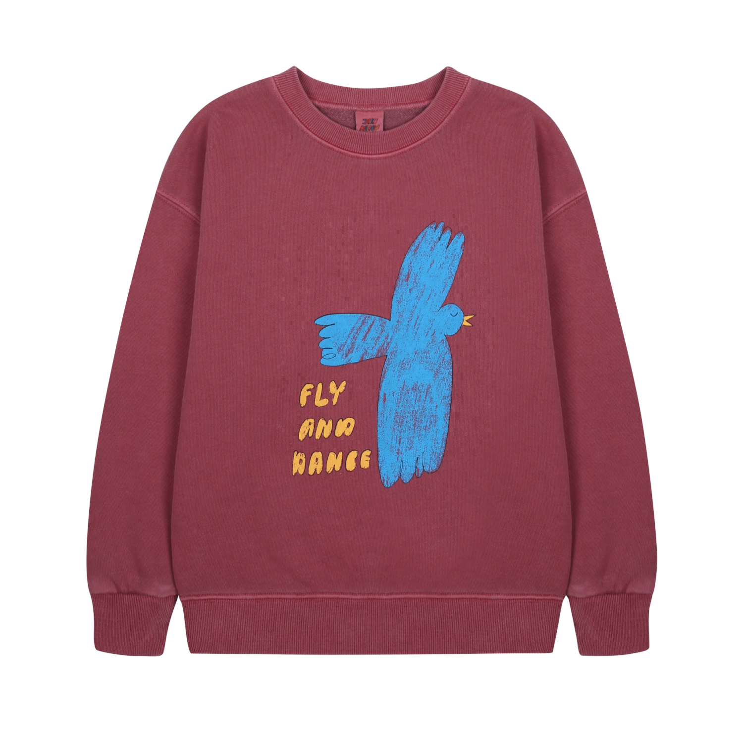 Jelly Mallow | Flying Bird Pigment Sweatshirt | Burgundy