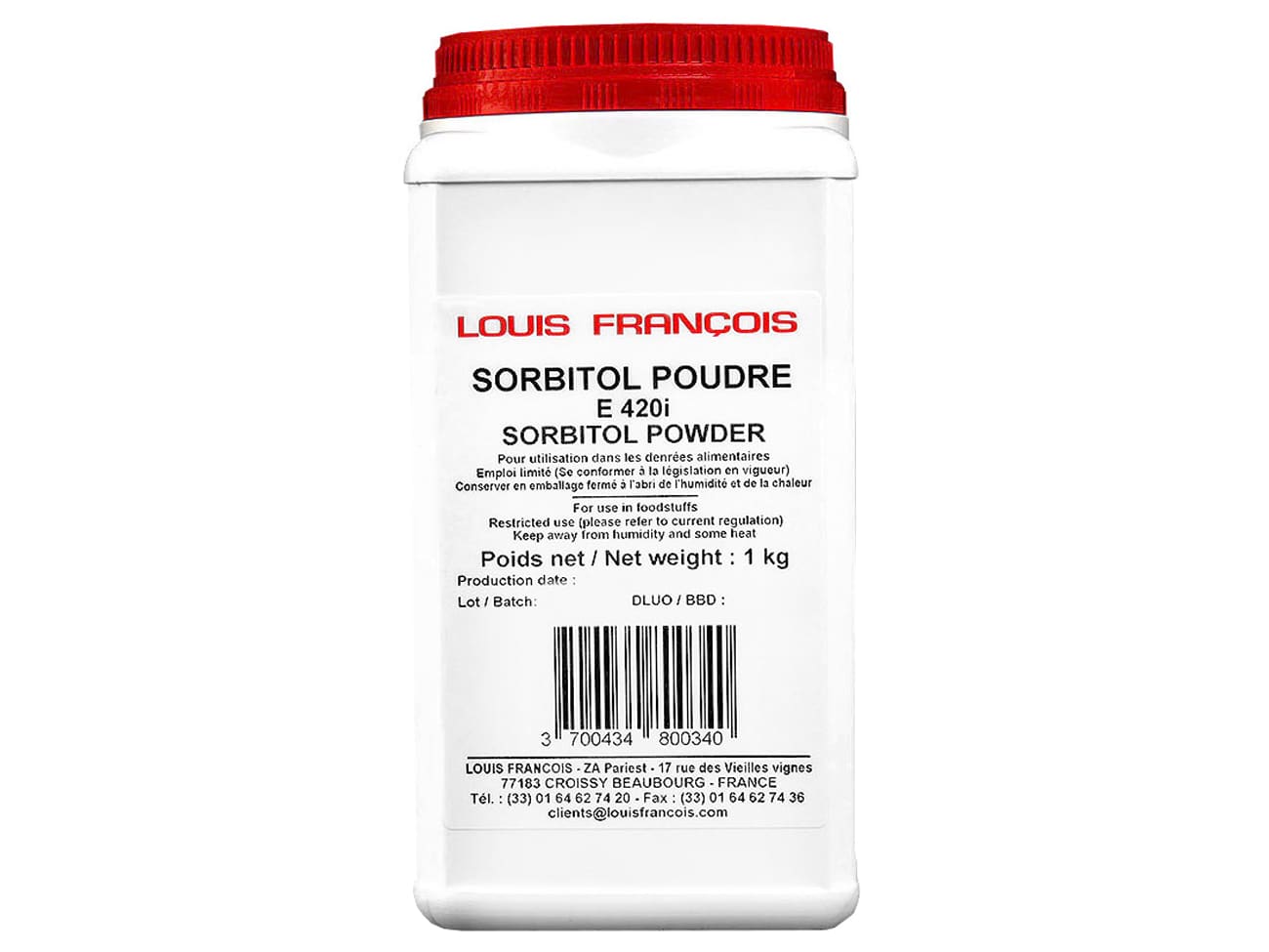 Sorbitol en poudre E420i - 1 kg - Louis François