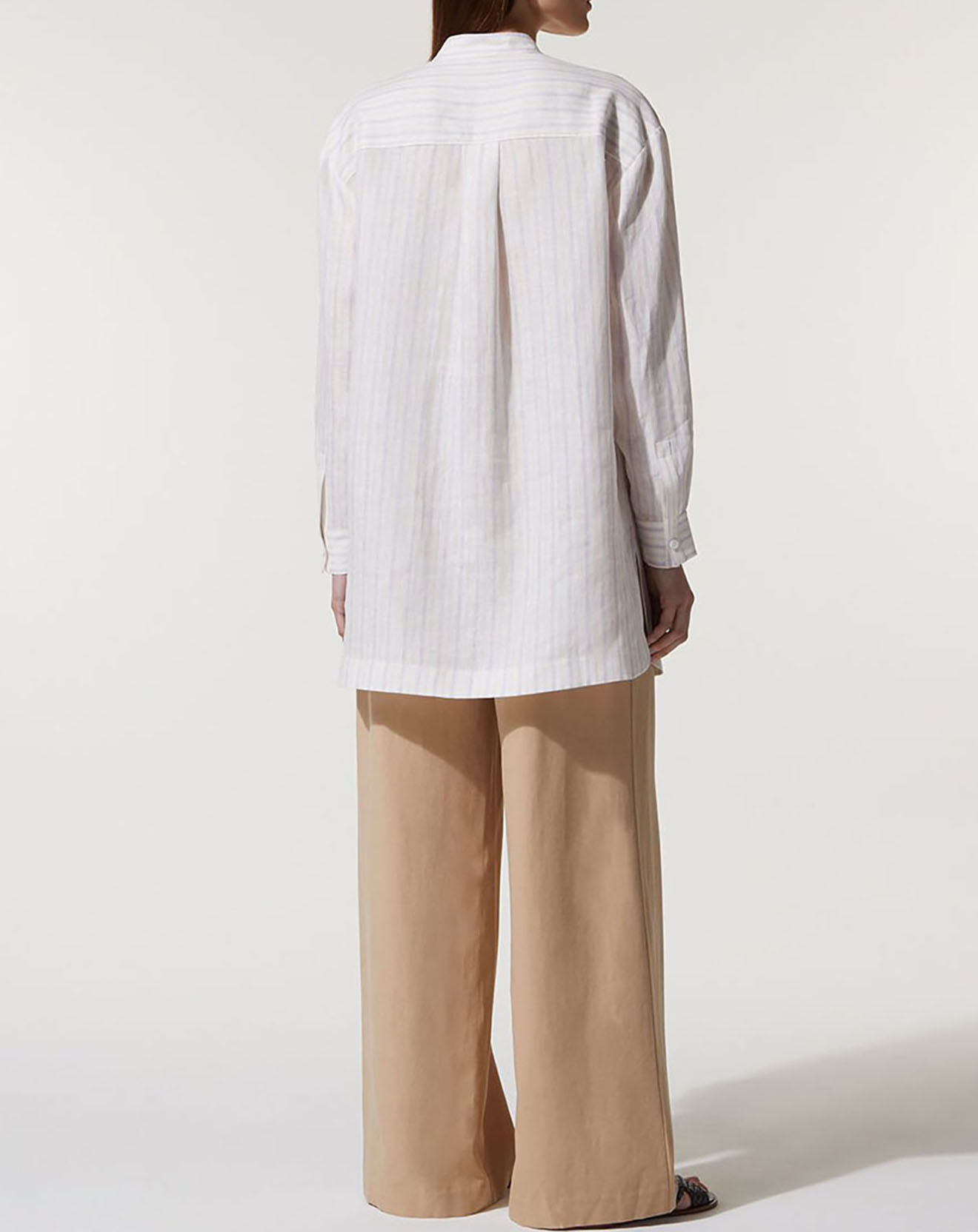 Jodhpur Chemise longue 100% Lin Midor blanche