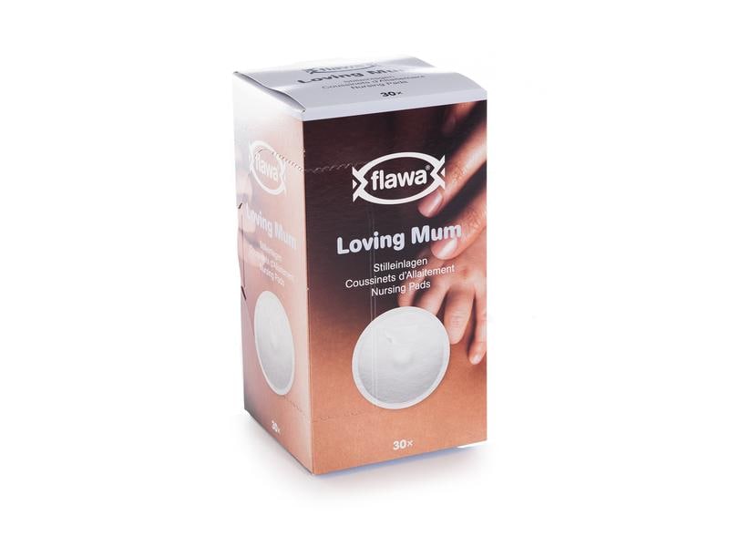 FLAWA Loving Mum Classic Stilleinlagen 30 Stück Brustpads mit sanftem Tragegefühl