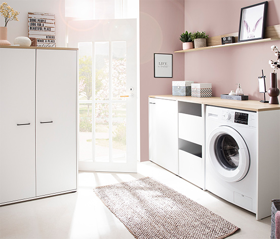 Waschmaschinenumbau »Solea U670«, matt weiß