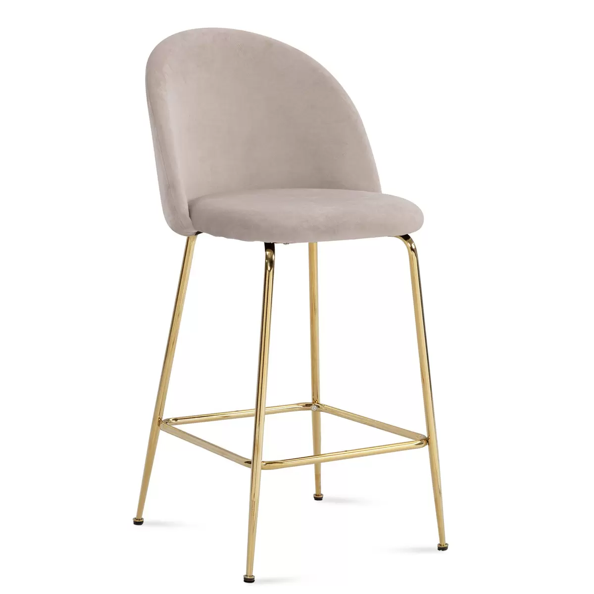 Barhocker 2er-Set Ardisa beige,gold