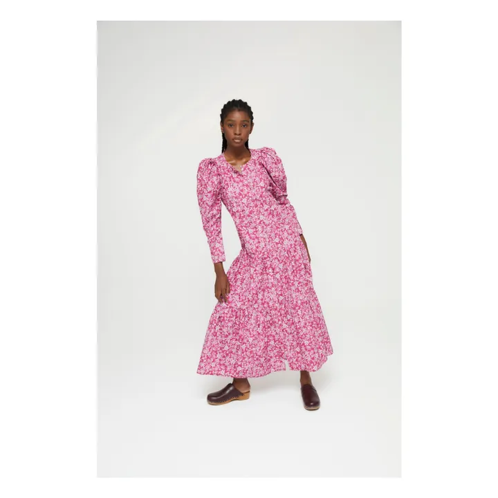 Sophie + Lucie Robe Longue Motifs | Rose