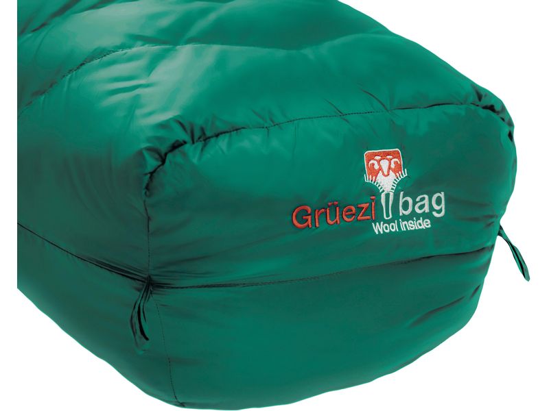 Grüezi Bag Schlafsack Biopod DownWool Subzero 185 Nylon, Pi 3-Saisonschlafsack