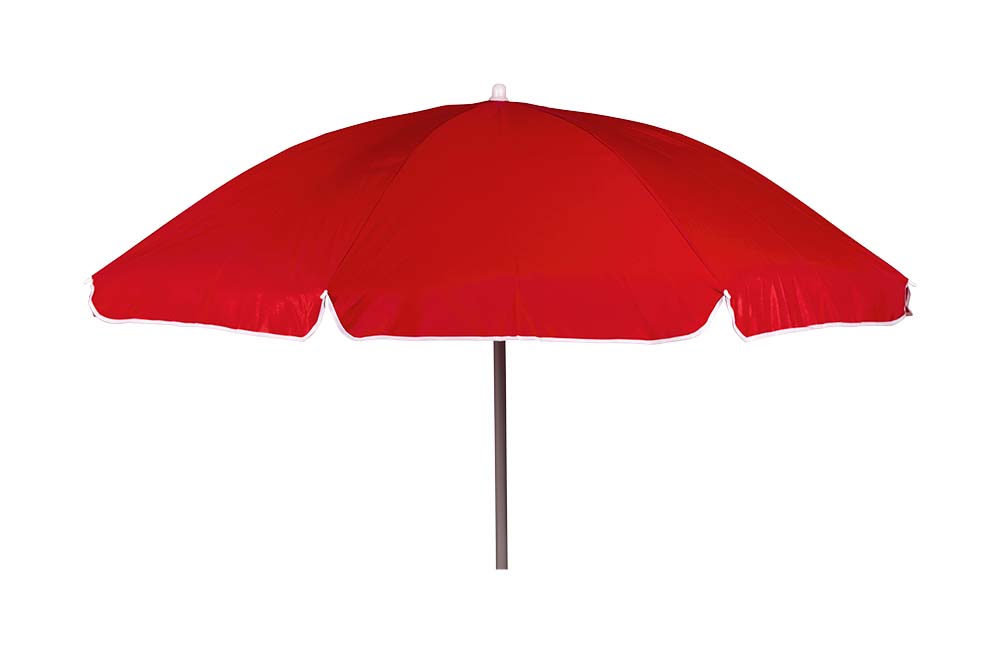 Bo-Camp Ø 200 cm parasol met knikarm - Red