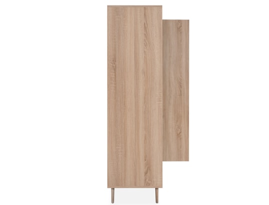 TERRE DE NUIT - Armoire 2 portes impression chevron naturel