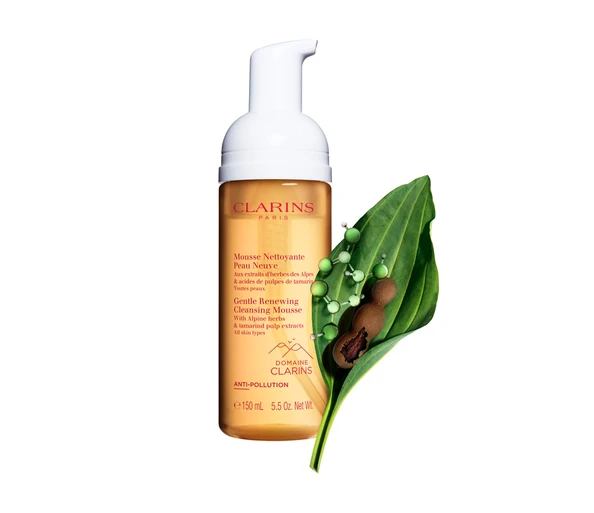 Clarins Mousse Nettoyante Peau Neuve Aux extraits d'herbes des Alpes