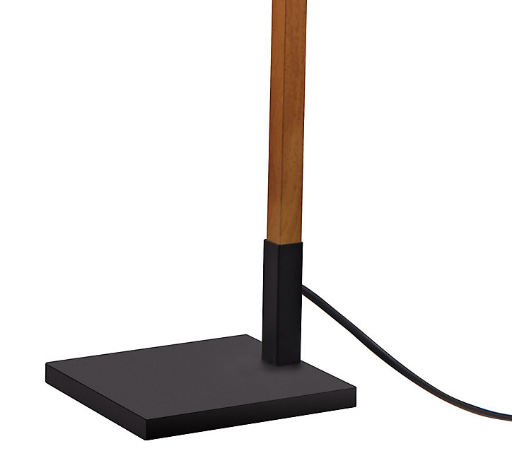 Lampadaire incandescent Menonry GoodHome E27 noir mat