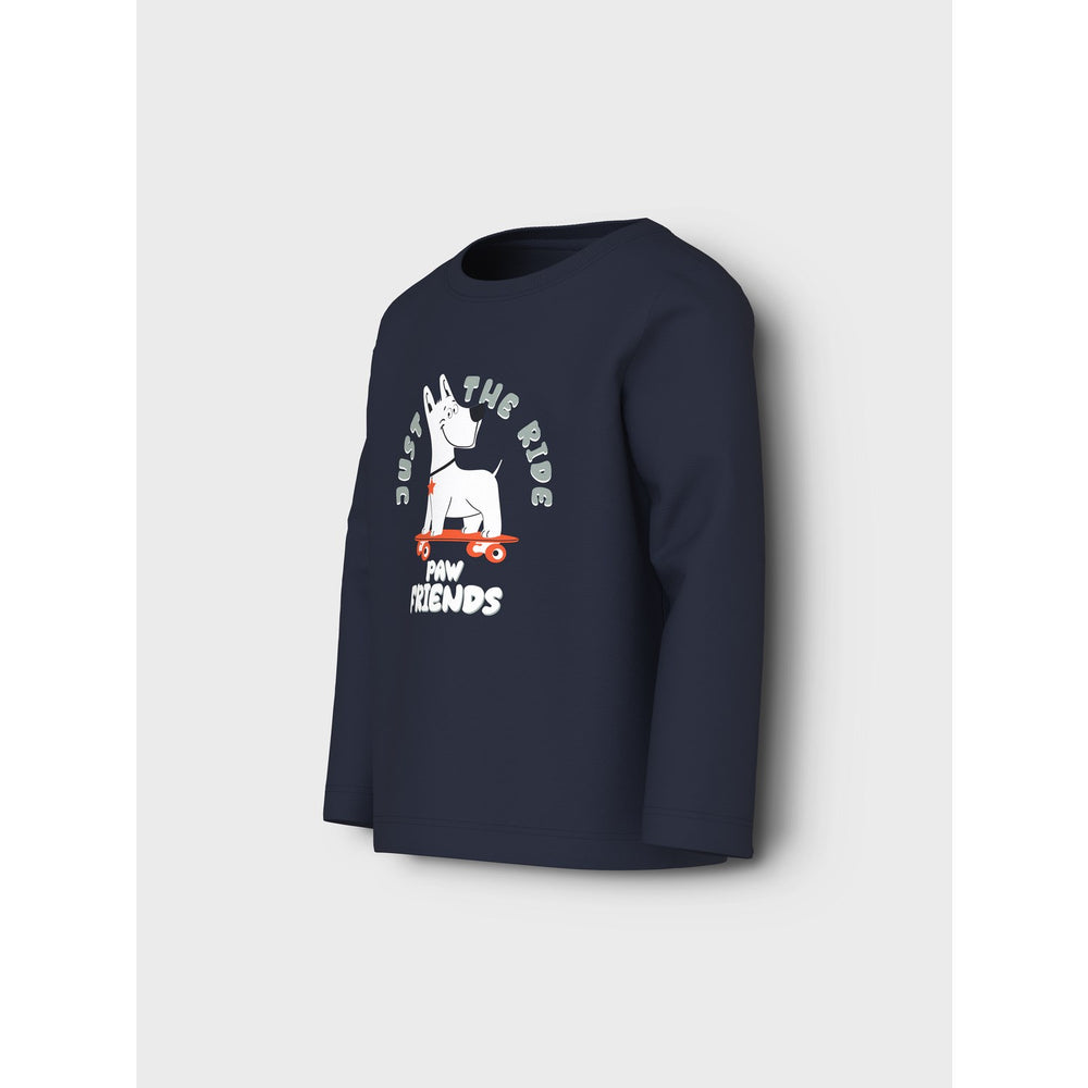 Køb Name It Navy Blazer Skate Dog Nmmvux Ls Top