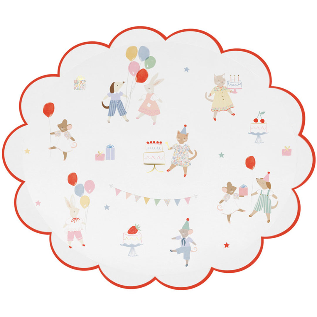 meri meri borden dierenvrienden - small - 8st