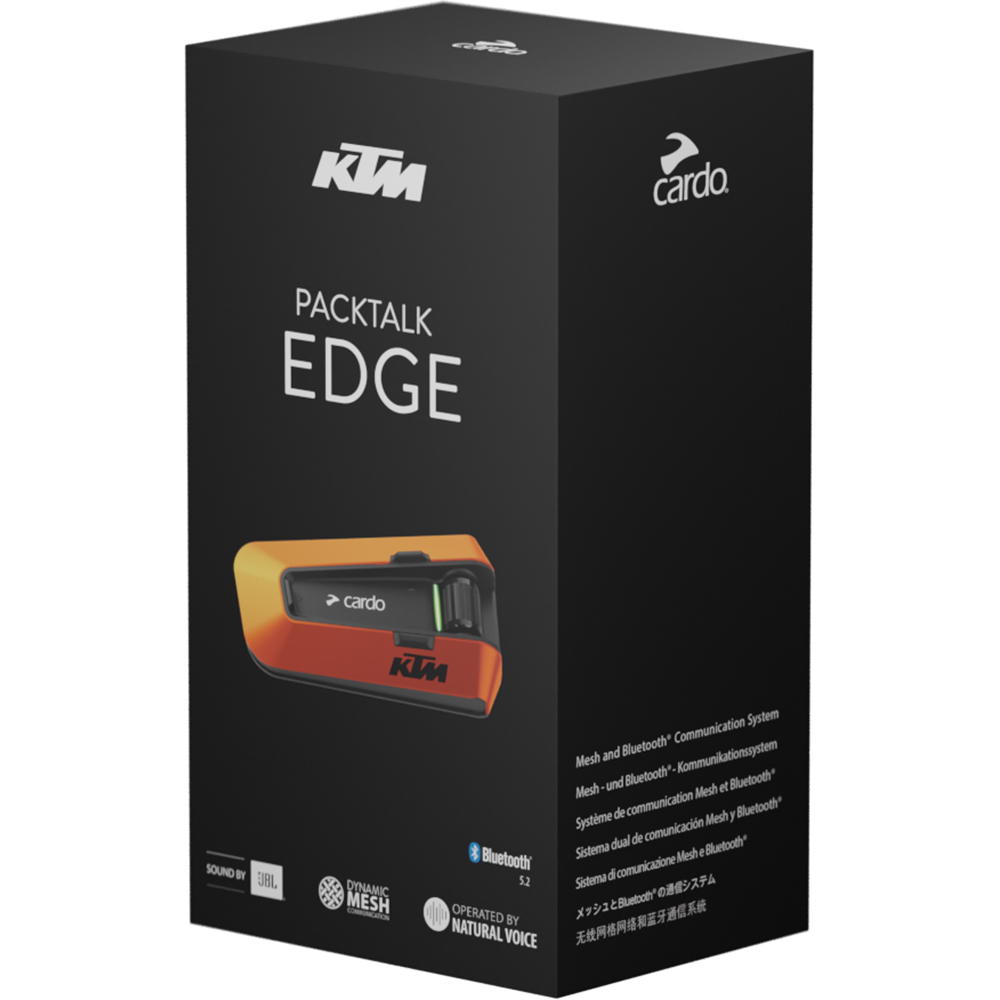 Cardo - Intercom Packtalk Edge Solo KTM