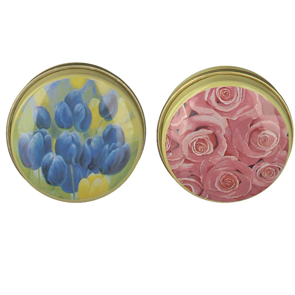 Pillendose Rund Blumen (Motiv nicht wählbar)