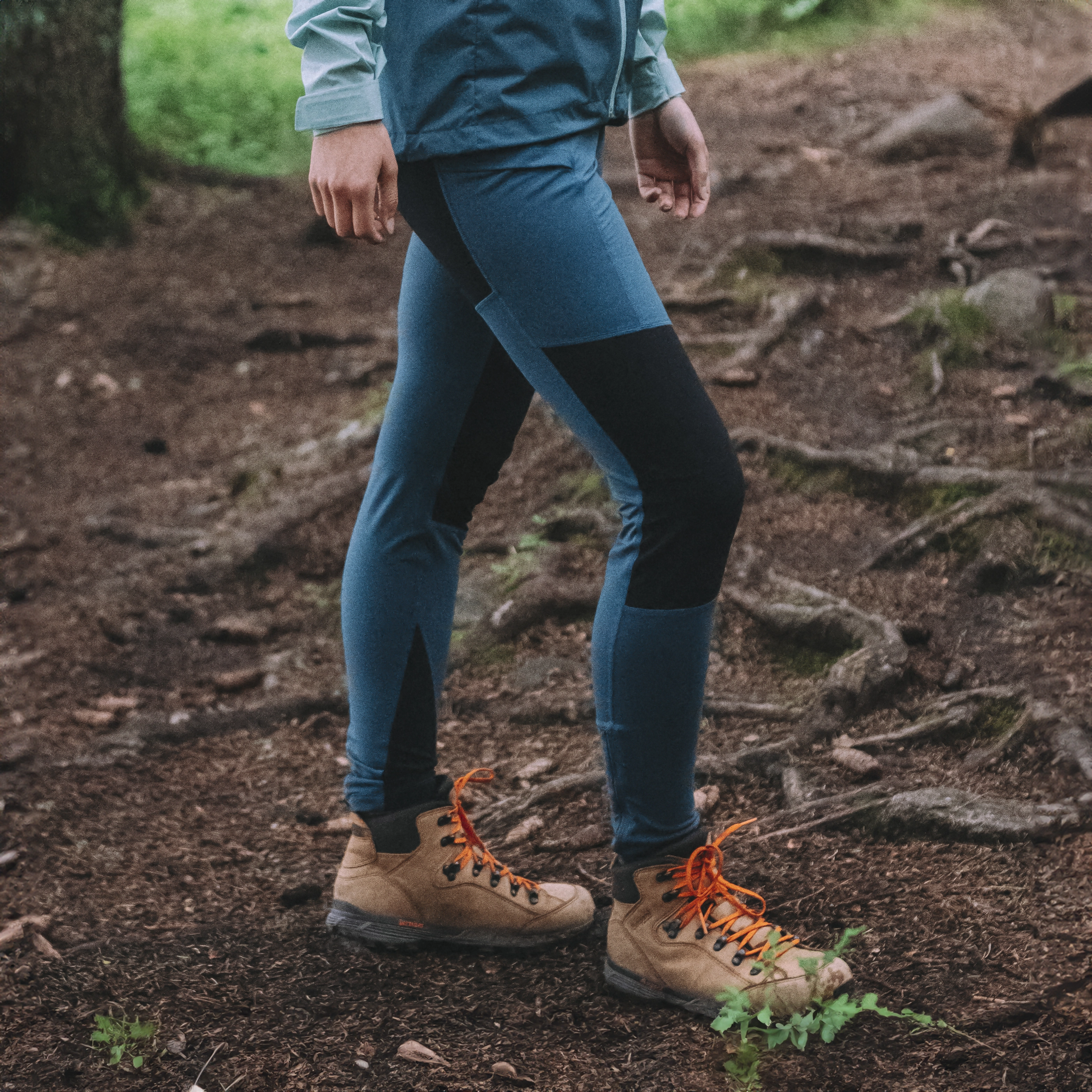 Fløyen Outdoor Tights Women Orion Blue / Black