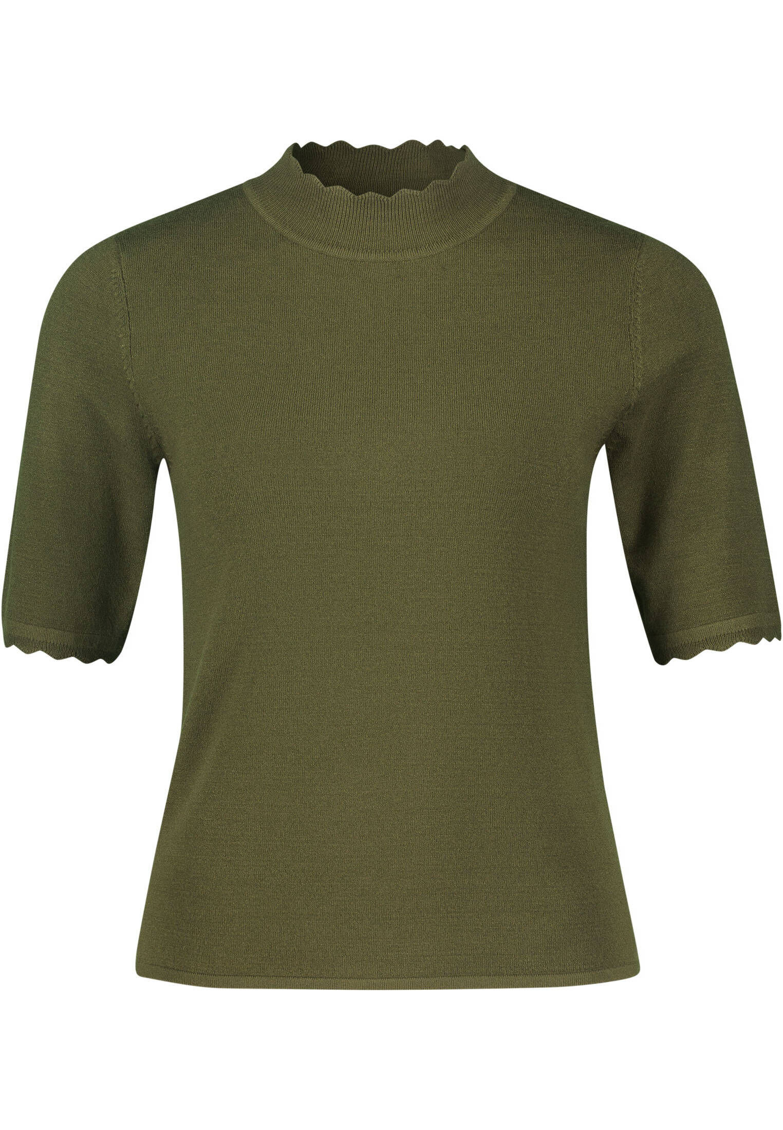 zero| Damen Feinstrickpullover kurzarm