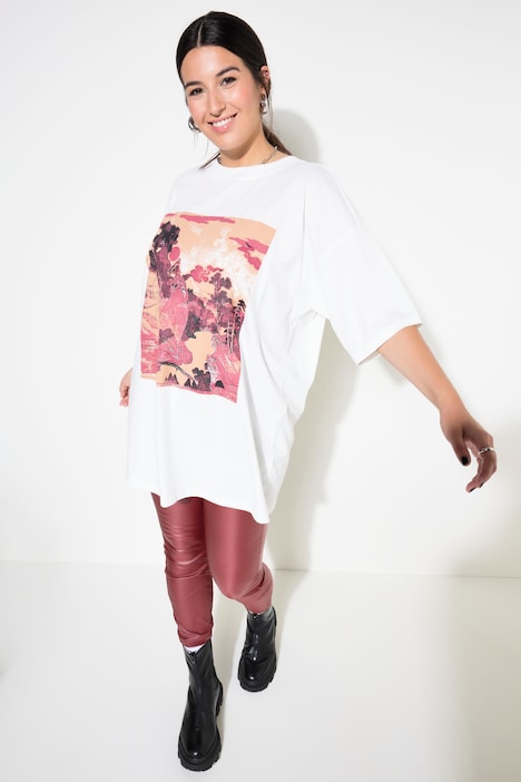 T-Shirt, oversized, Asia-Motiv