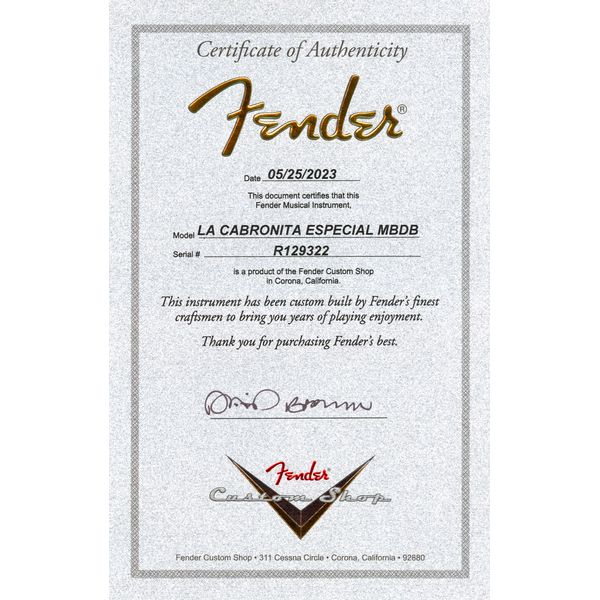 Fender La Cabronita Especial MBDB
