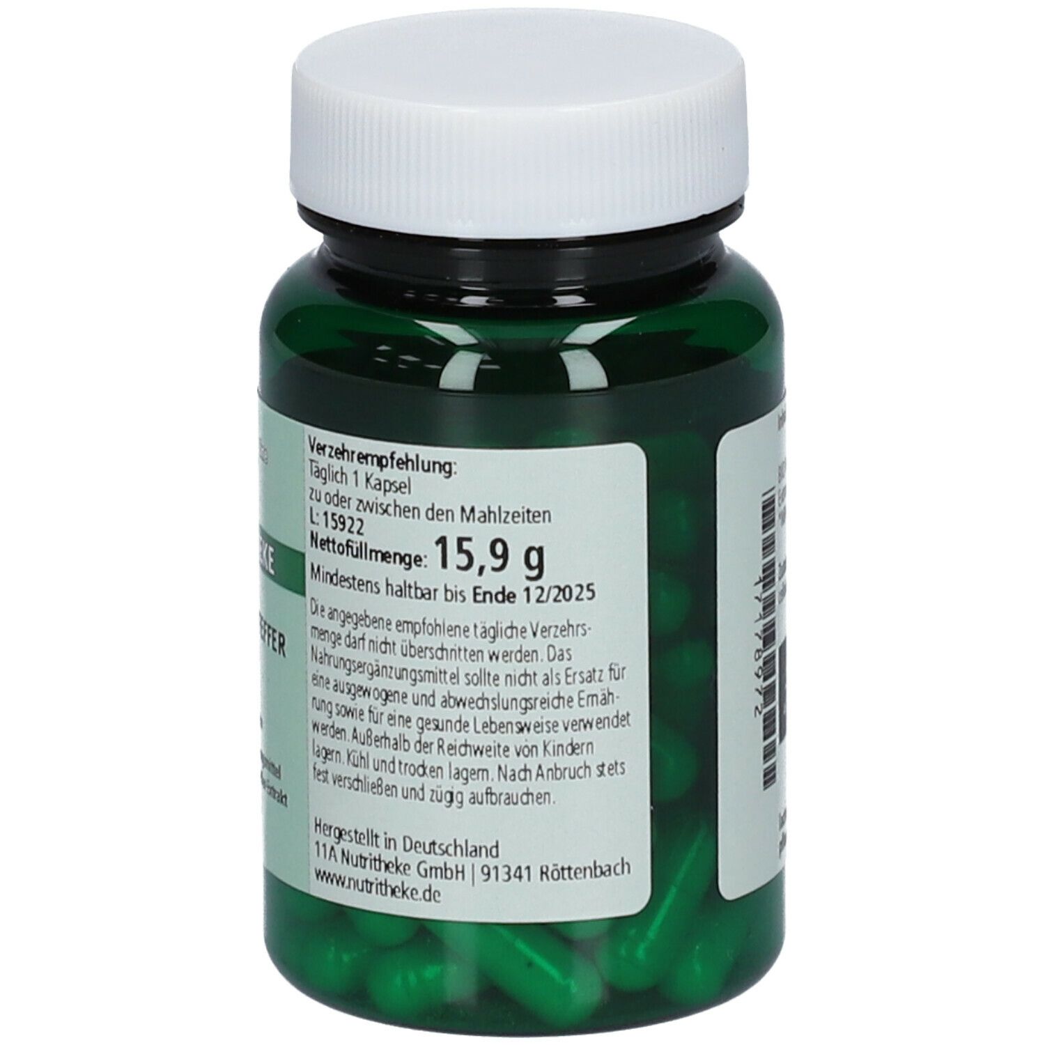 green line NUTRITHEKE MÖNCHSPFEFFER BIO