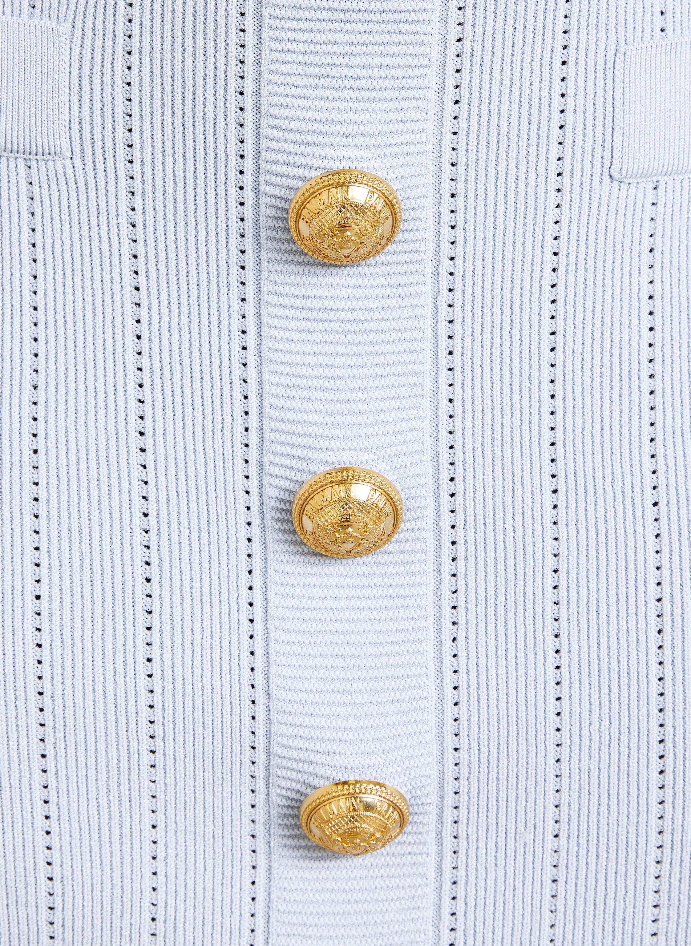 BALMAIN Strickrock mit Glitzergarn