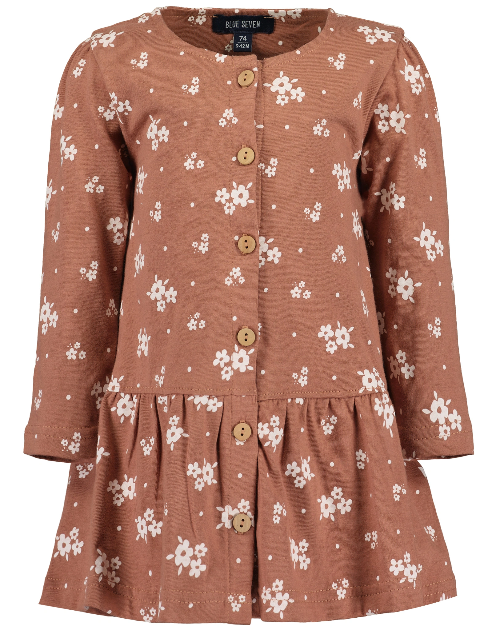 Shirtkleid MINI FLOWERS in kupfer