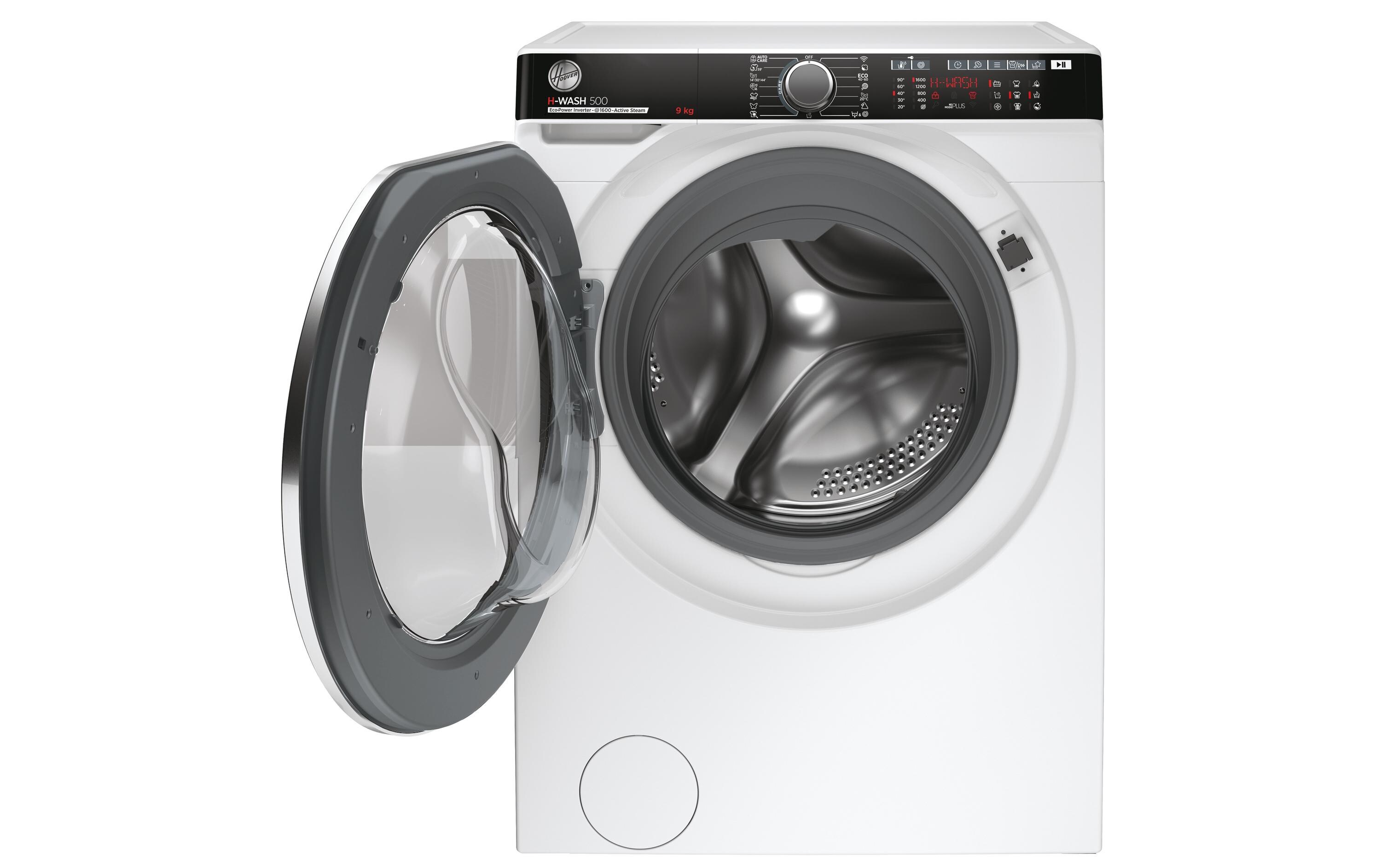 Waschmaschine HWP 69AMBC/1-S Links<br>Frontlader mit 9 kg Ladekapazität