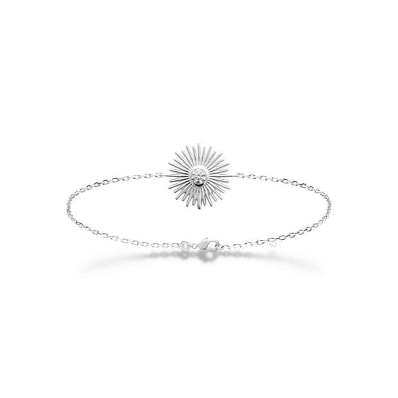 Bracelet Femme - Argent 925 - Oxyde de zirconium - Longueur : 18 cm