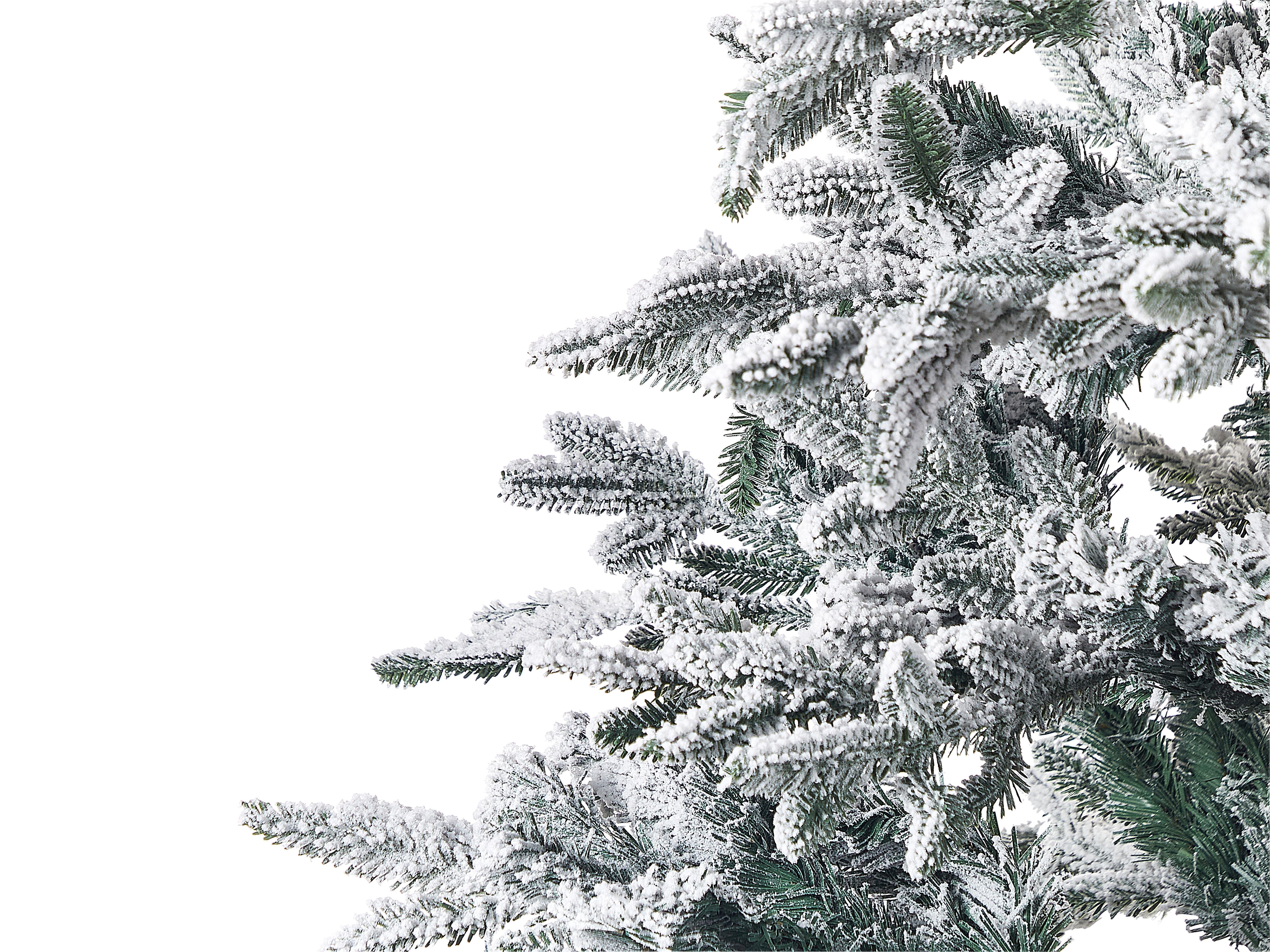 Besneeuwde kunstkerstboom BASSIE 240 cm Wit