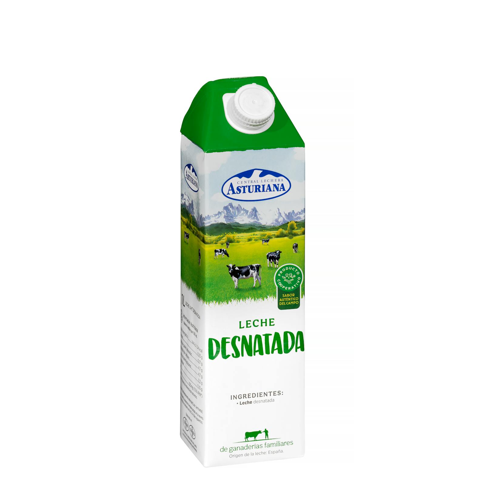 Lait écrémé asturien