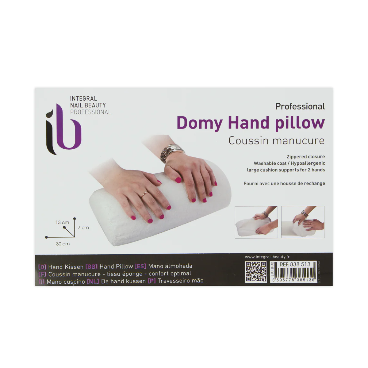 Coussin manucure Domy   housse éponge