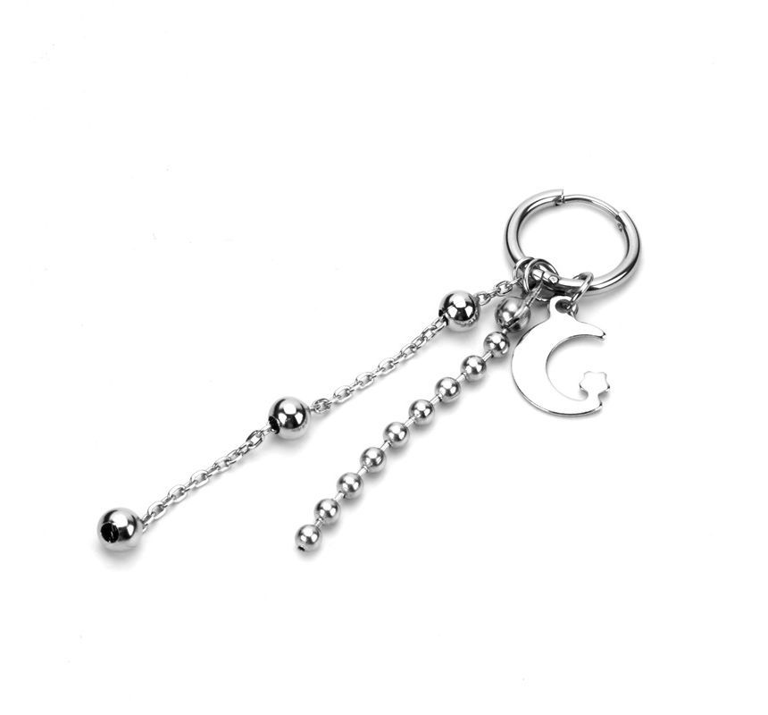Juanitro - Maanketting Kwast Oorbel / Clip-On Oorbel
