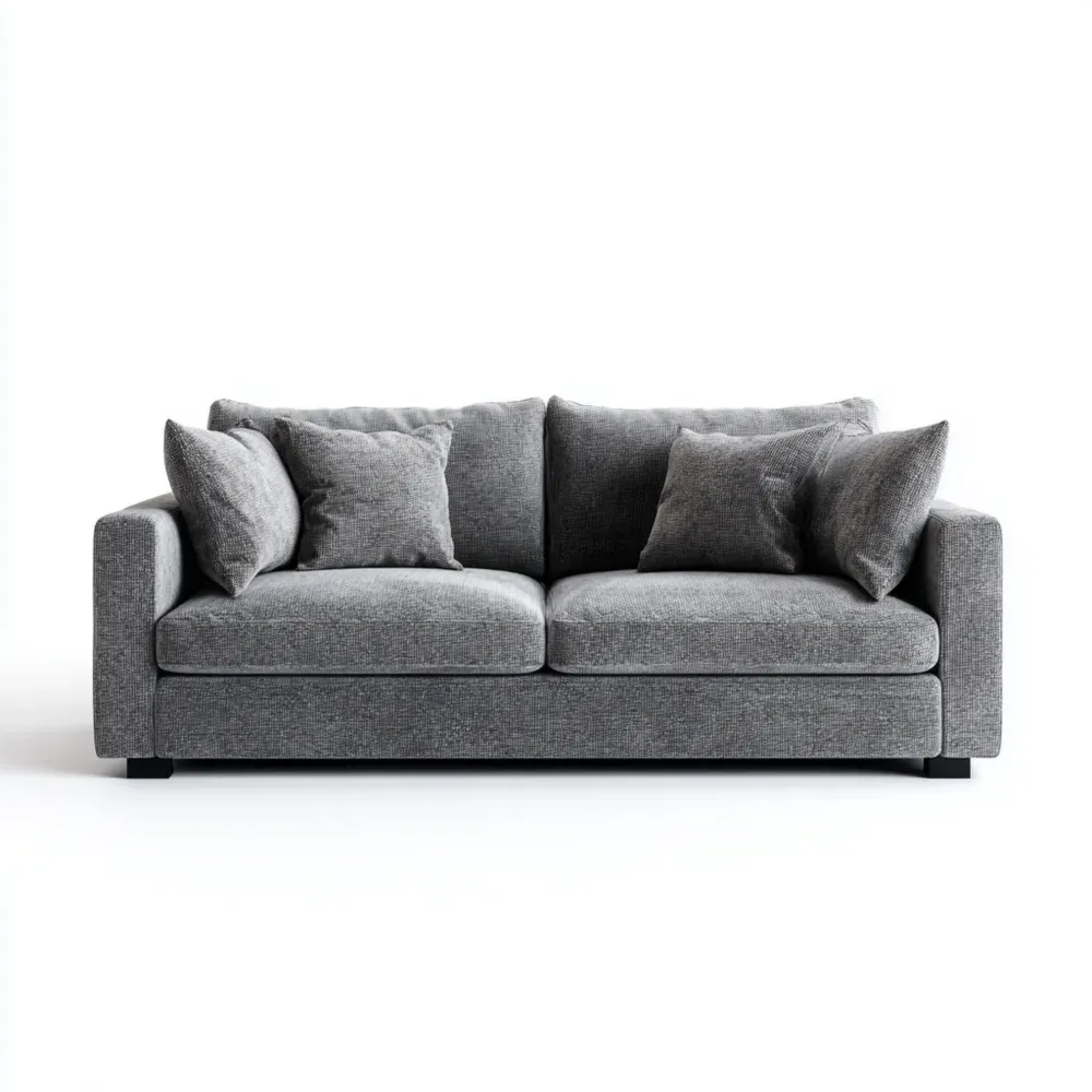 Zweisitzer-Sofa Stoff 200x90x85 cm – Dunkelgrau – Modernes Design